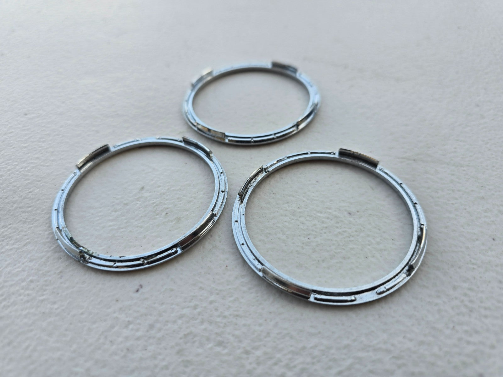 BMW OEM Z3 M Roadster M Coupe Climate Control Chrome Ring *Set of 3* 51162491394