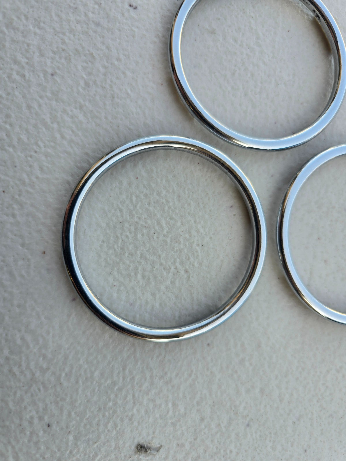 BMW OEM Z3 M Roadster M Coupe Climate Control Chrome Ring *Set of 3* 51162491394