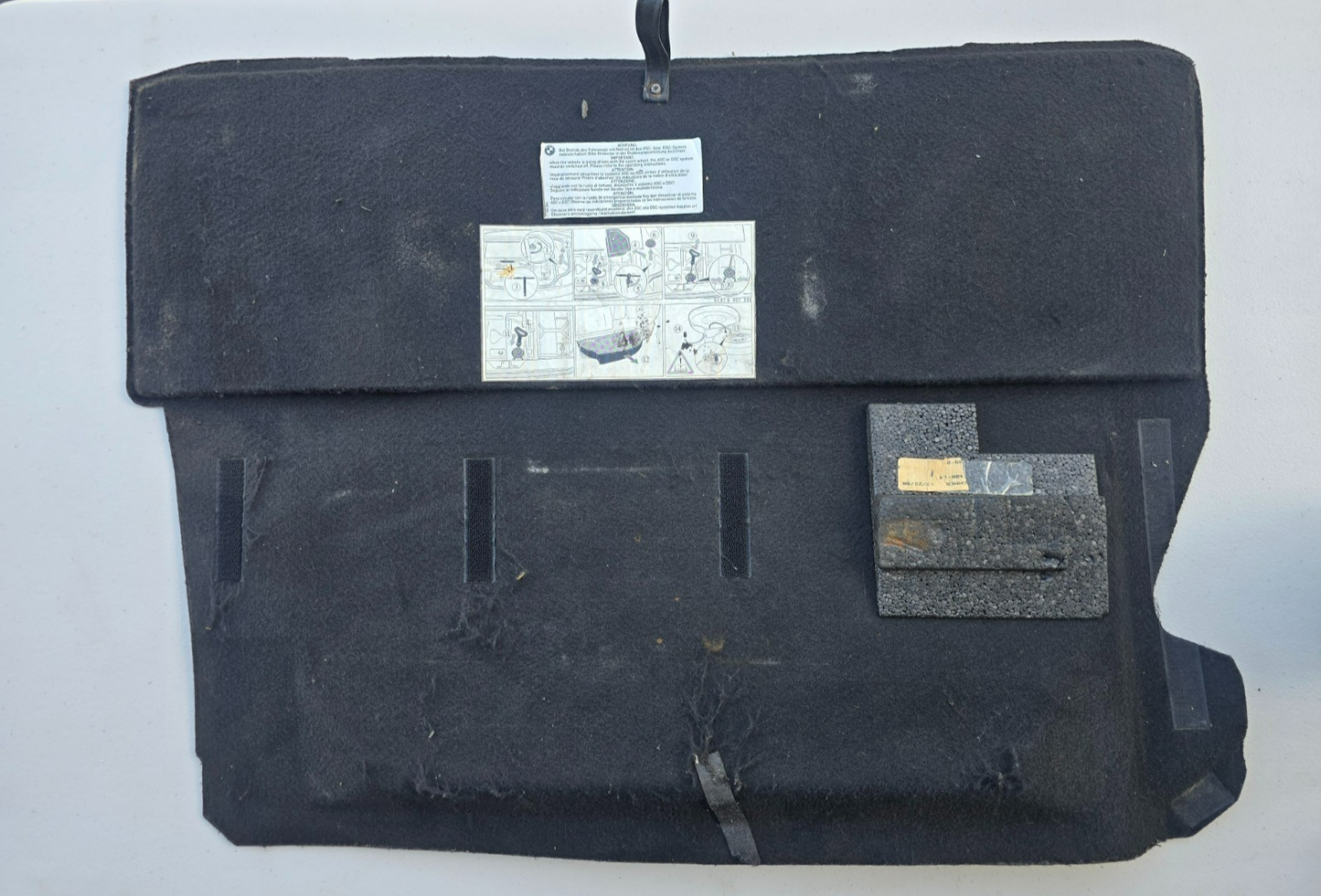 BMW OEM Z3 M Roadster Coupe Floor Folding Trunk Mat Carpet 51472491062