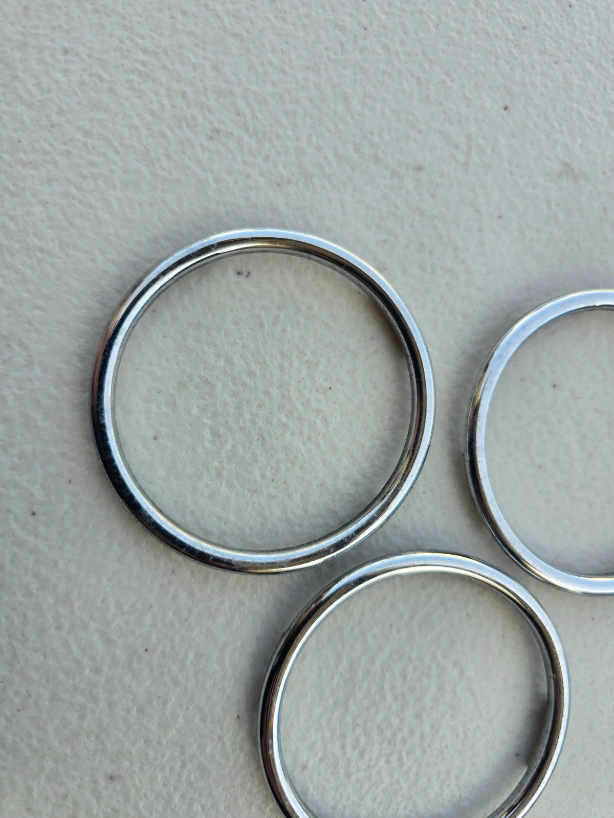 BMW OEM Z3 M Roadster M Coupe Climate Control Chrome Ring *Set of 3* 51162491394
