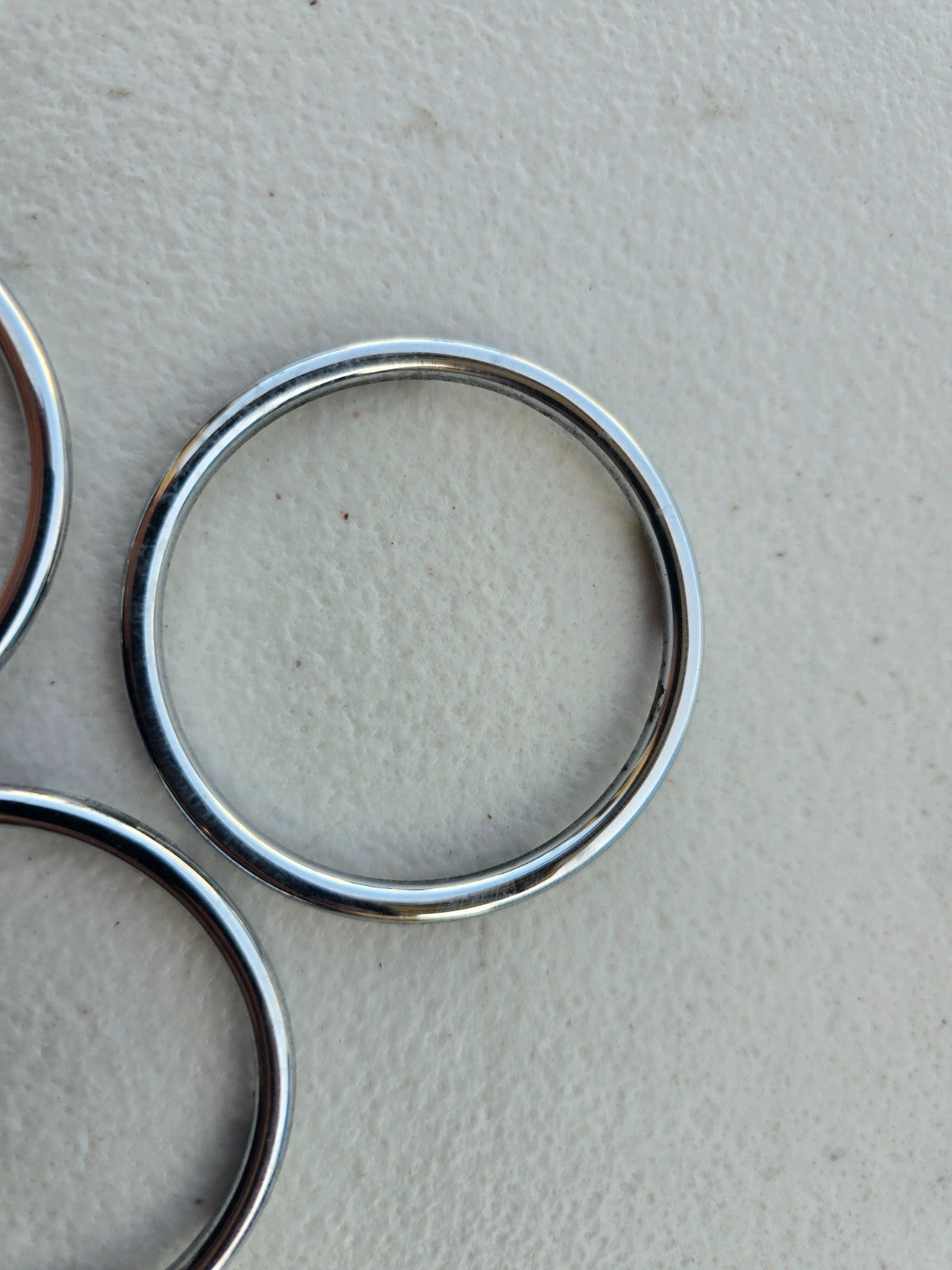 BMW OEM Z3 M Roadster M Coupe Climate Control Chrome Ring *Set of 3* 51162491394