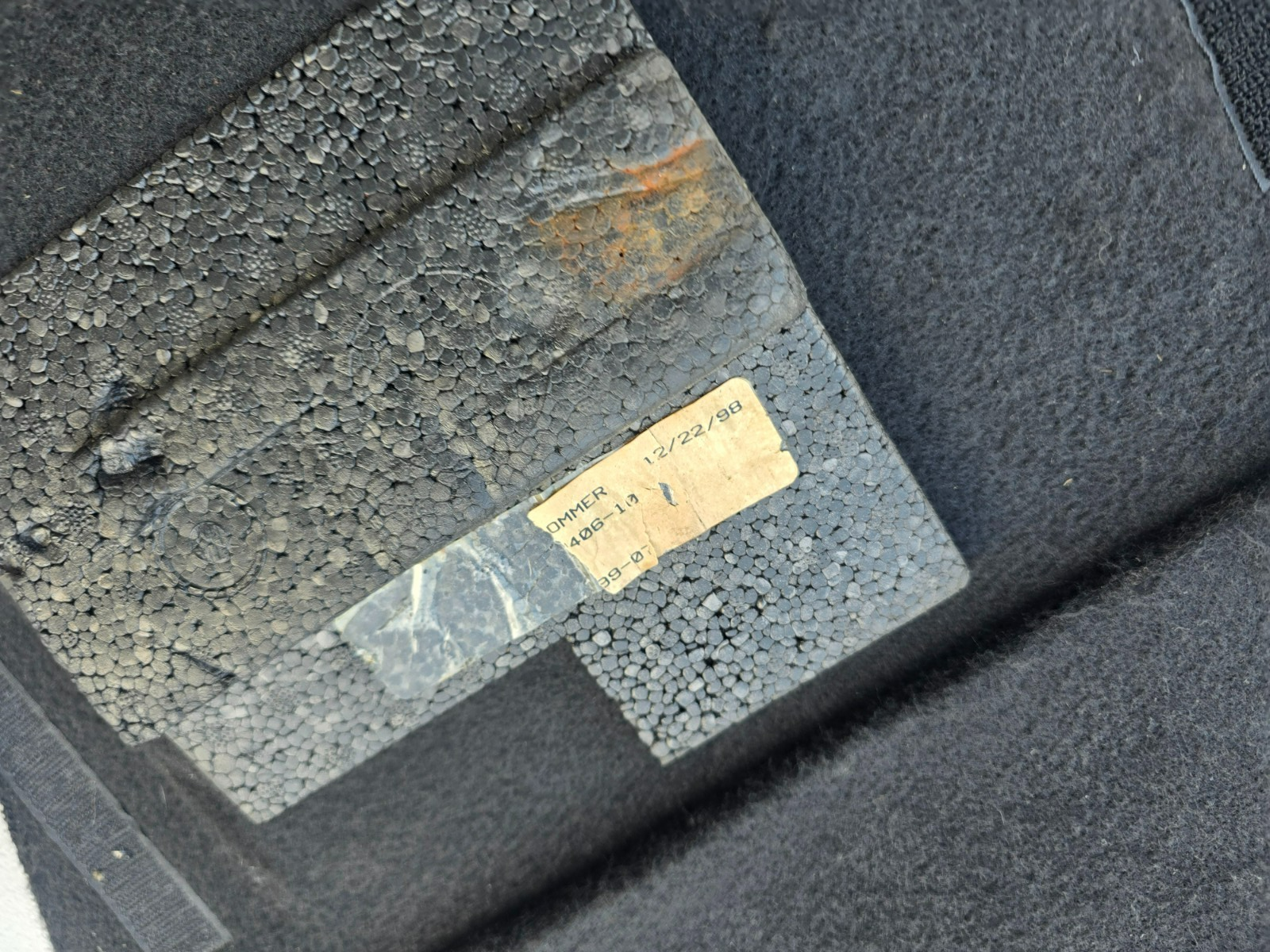 BMW OEM Z3 M Roadster Coupe Floor Folding Trunk Mat Carpet 51472491062