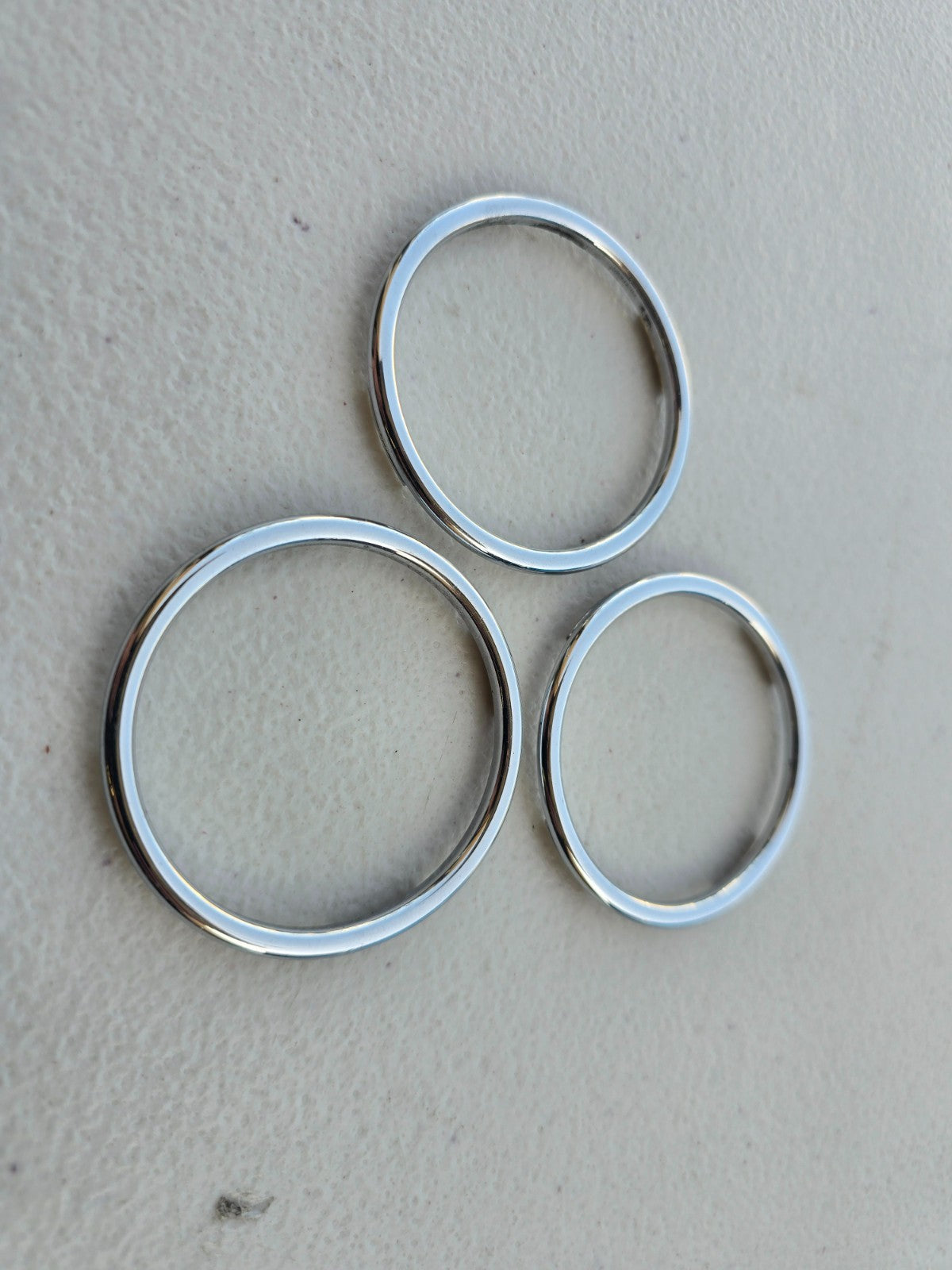 BMW OEM Z3 M Roadster M Coupe Climate Control Chrome Ring *Set of 3* 51162491394