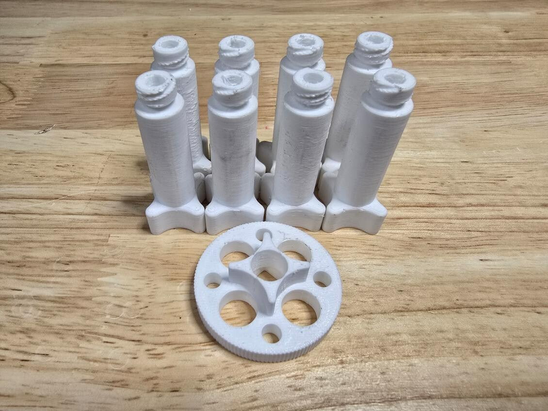 BMW E30 Headlight Aim Adjustment Knob 63121360689 Black Set of 8