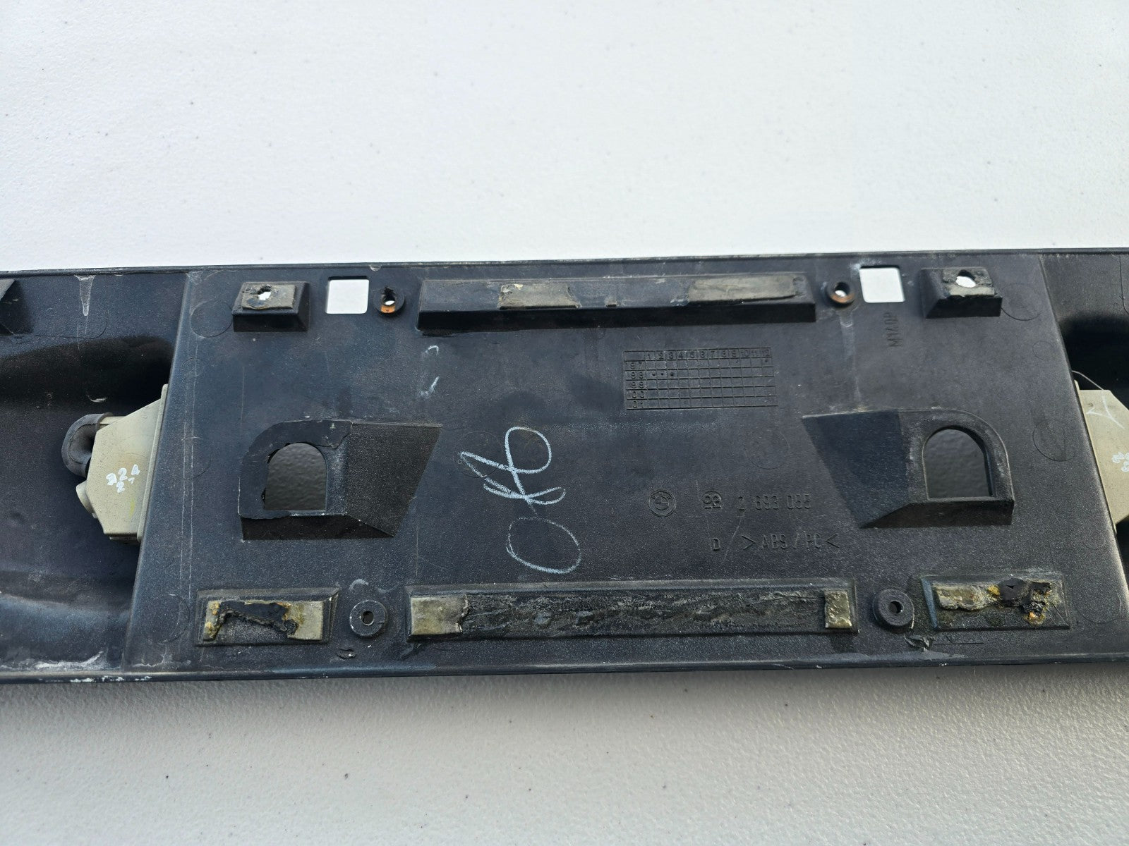 BMW OEM Z3 M Roadster Rear License Plate Trim Panel Trunk Lid Cover 2693055