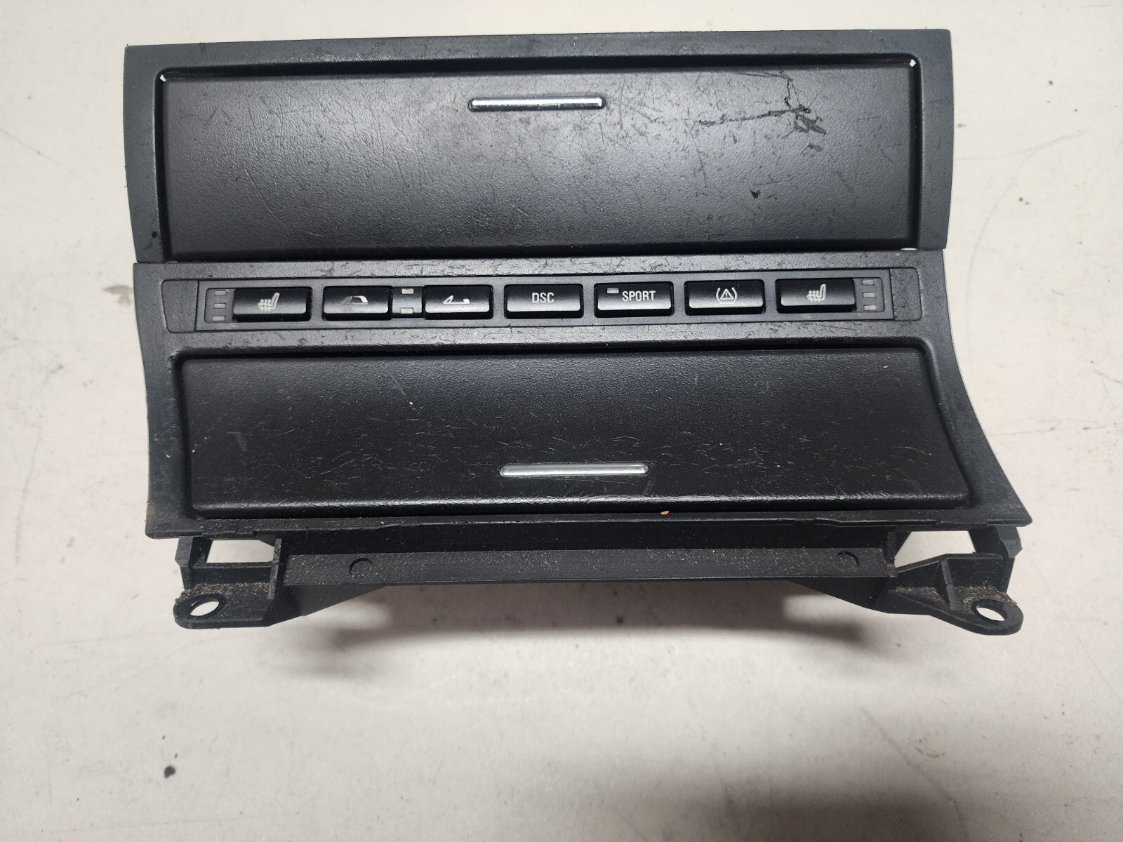 BMW E46 M3 OEM Center Dash Storage Compartment Trim With Controls