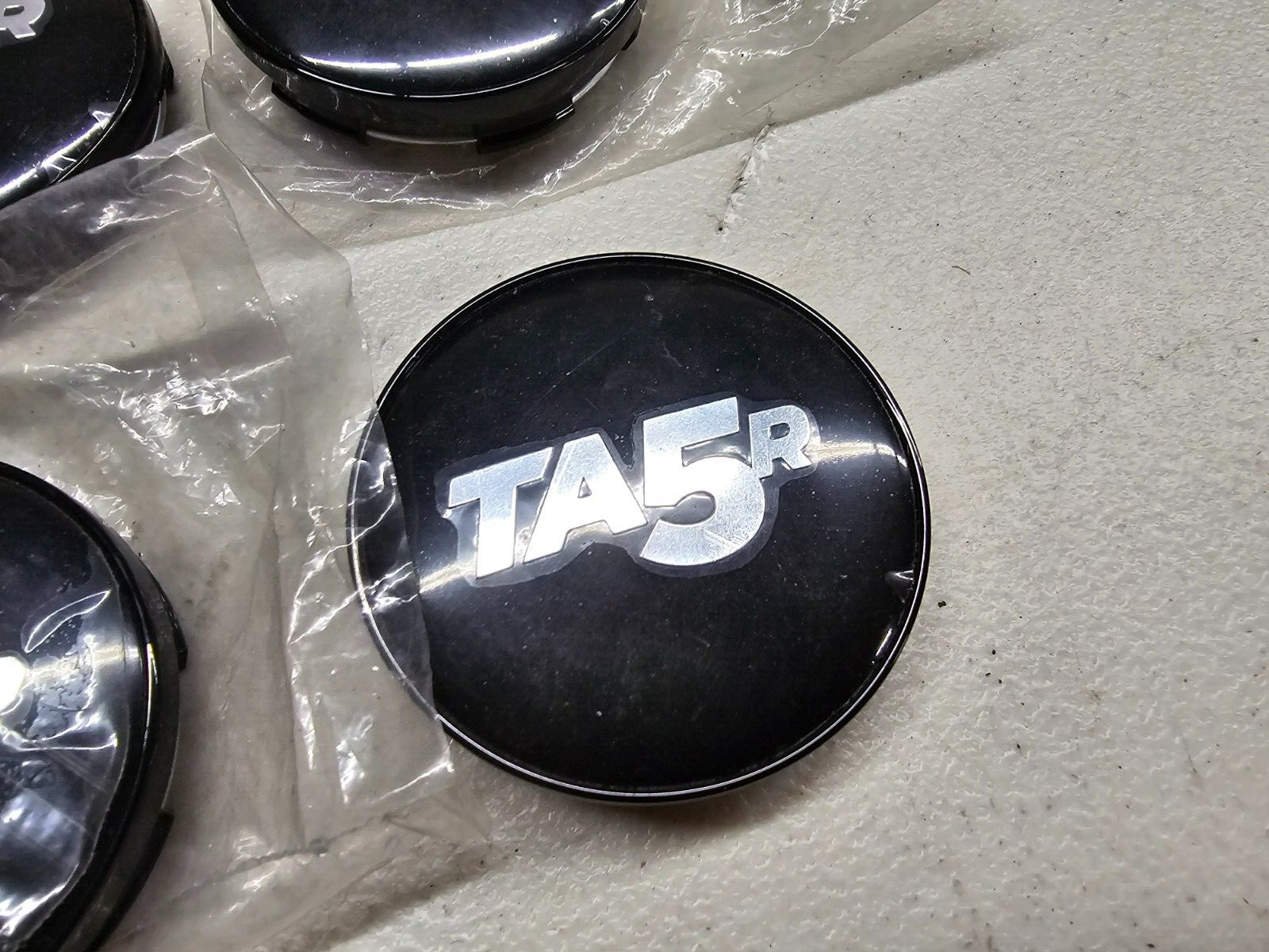 TA5R Wheels Center Cap Set BLACK 9232K68 NEW