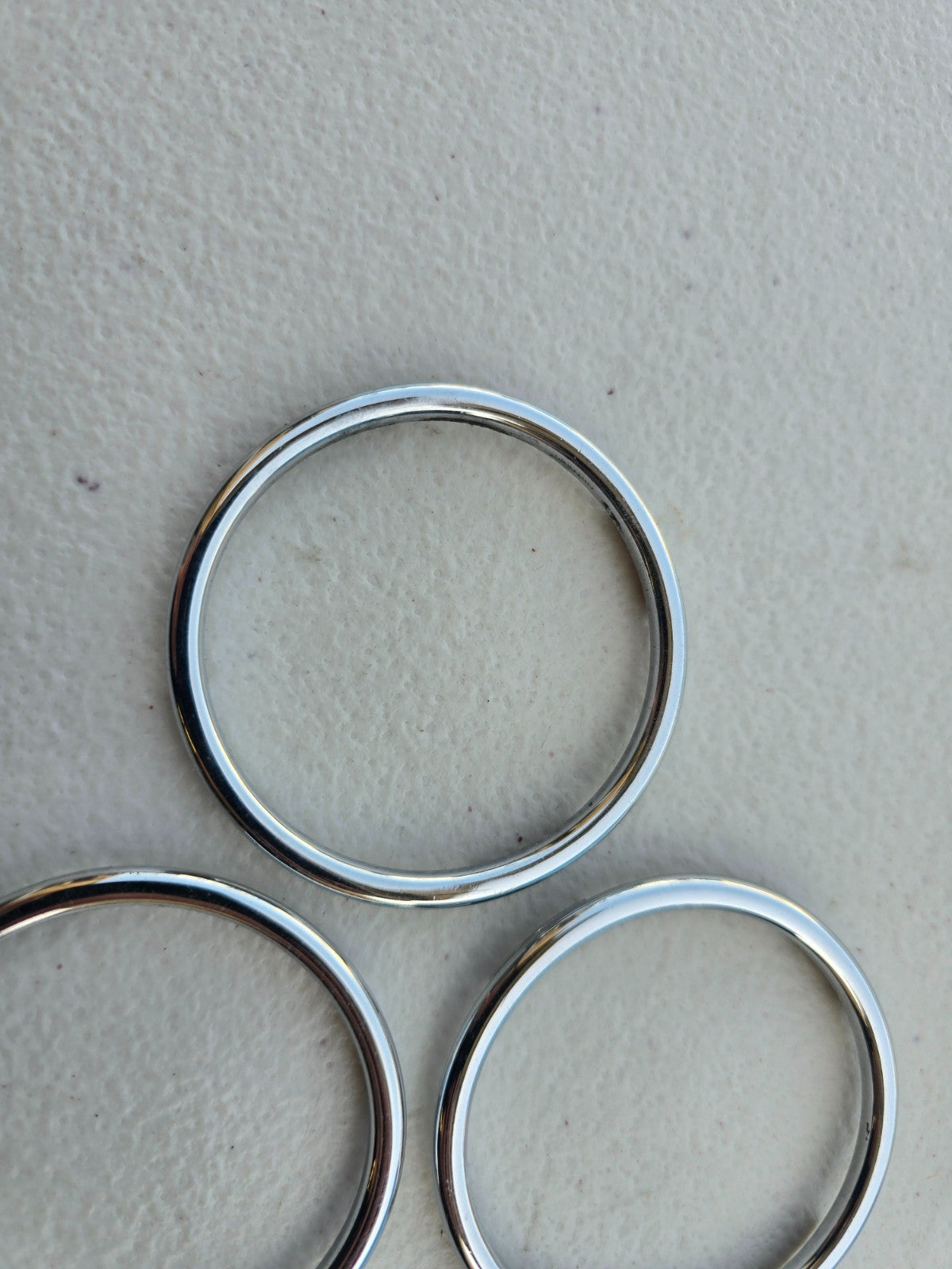 BMW OEM Z3 M Roadster M Coupe Climate Control Chrome Ring *Set of 3* 51162491394