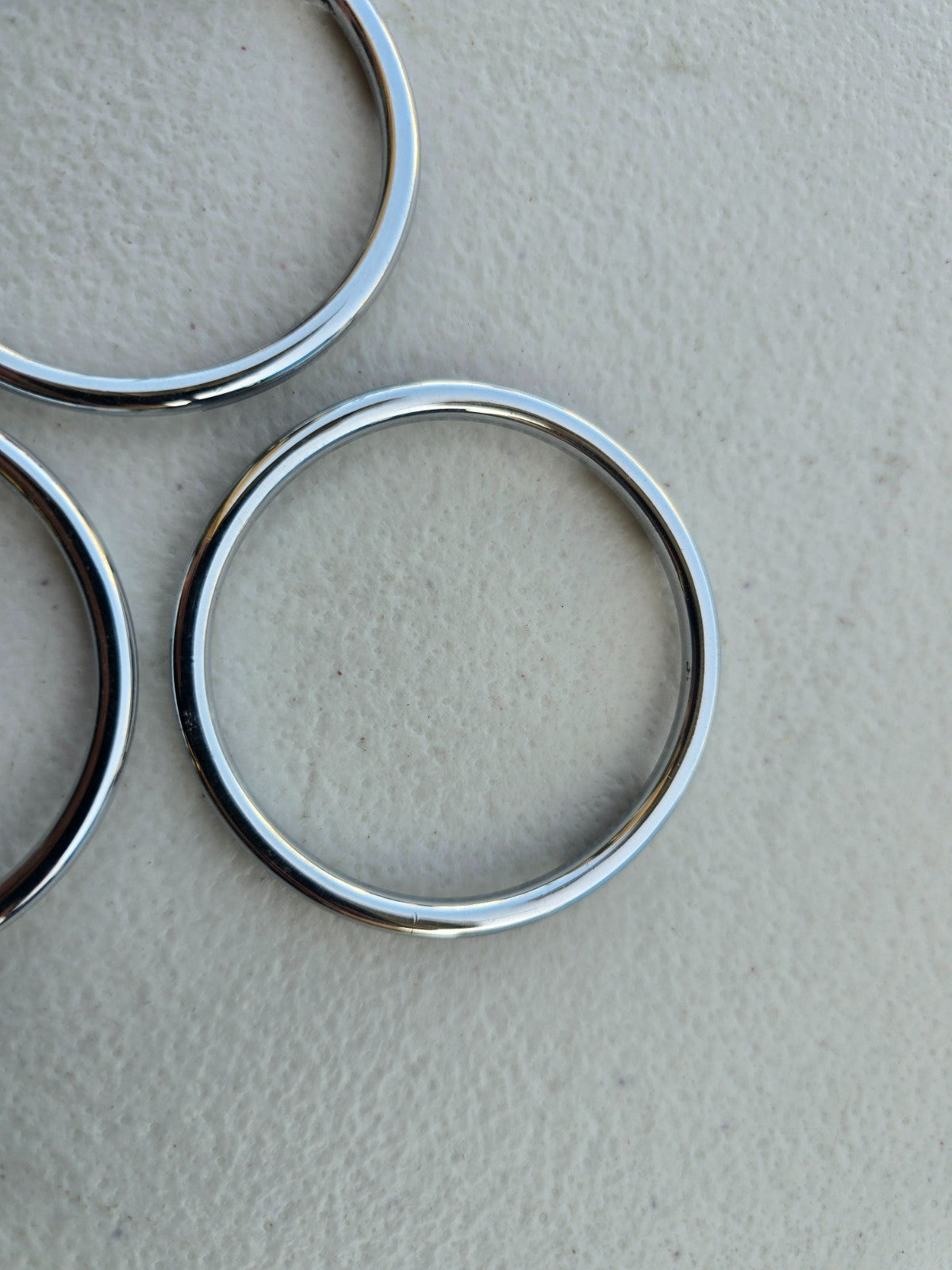 BMW OEM Z3 M Roadster M Coupe Climate Control Chrome Ring *Set of 3* 51162491394
