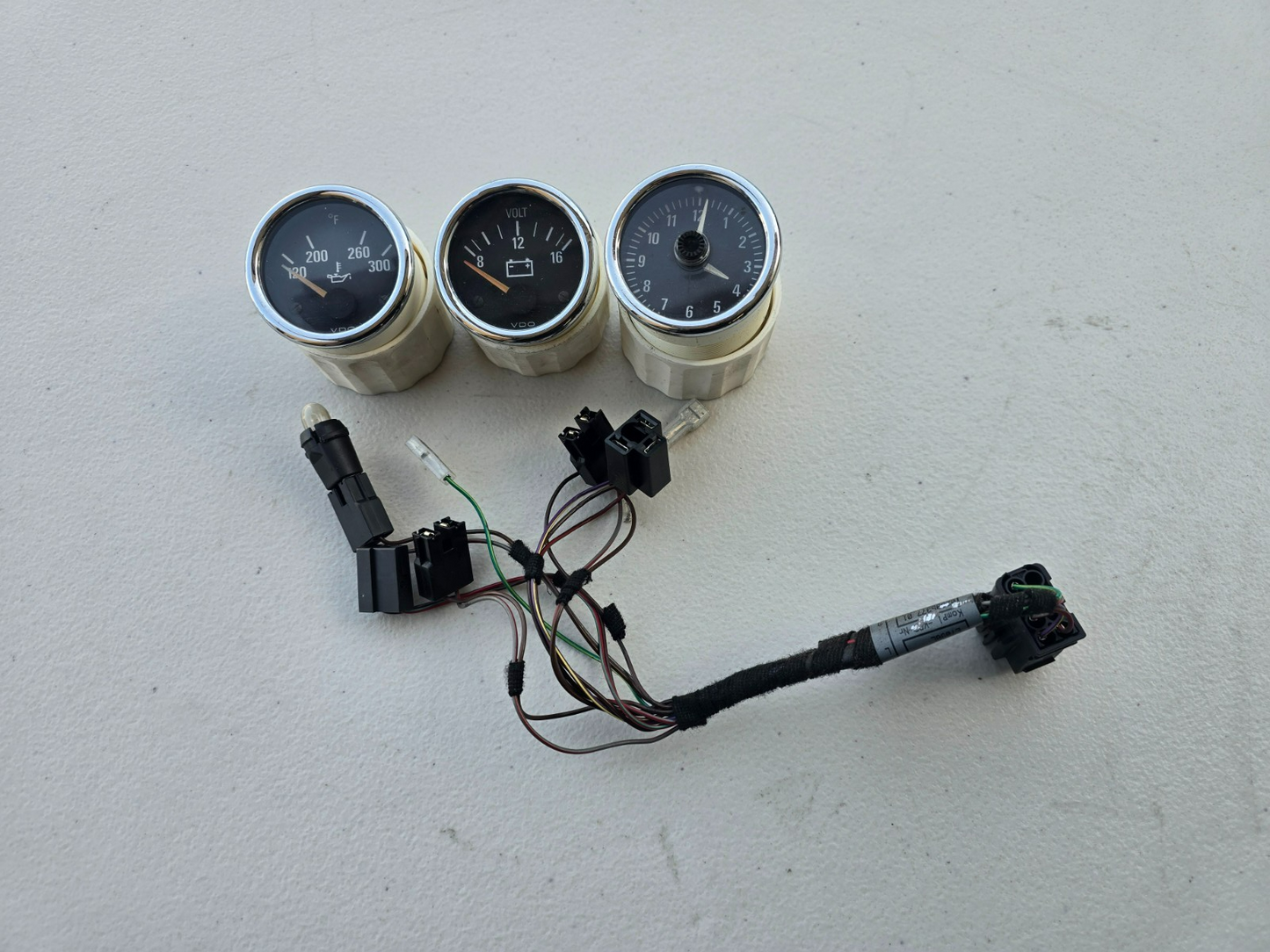 BMW OEM Z3 M Roadster M Coupe S52 Center Console Gauges Set Clock Voltage Oil