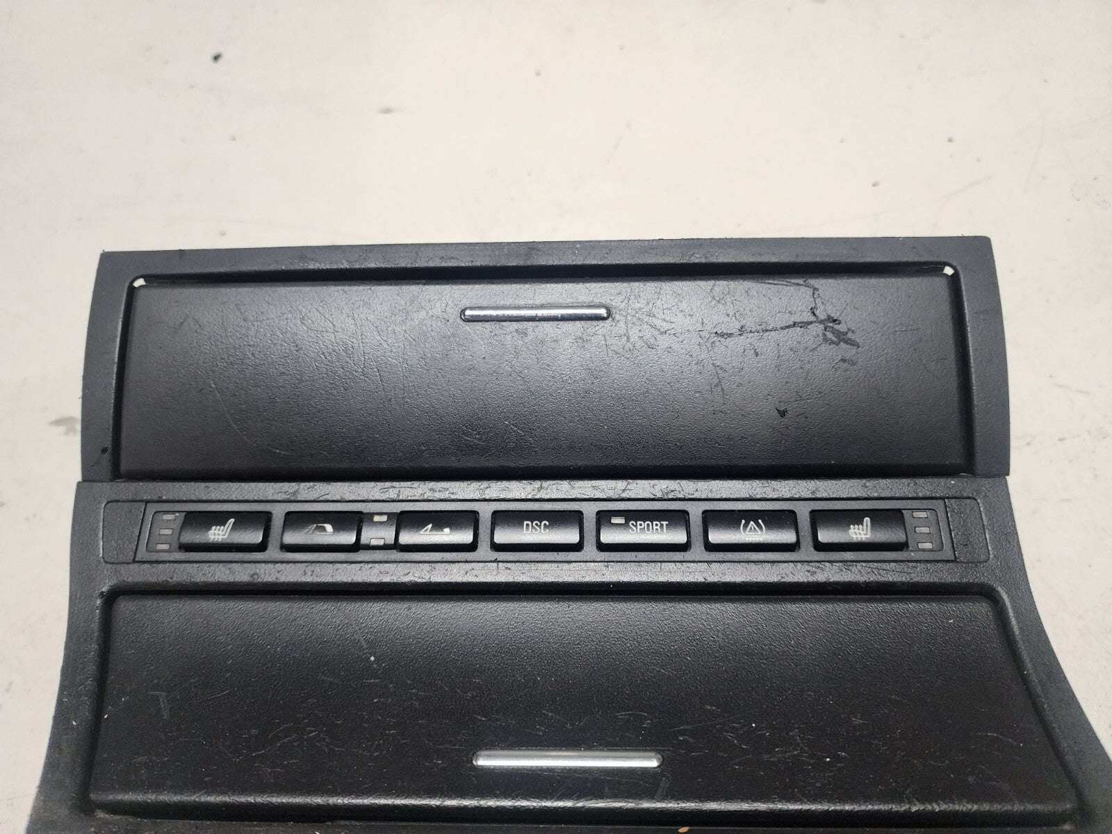 BMW E46 M3 OEM Center Dash Storage Compartment Trim With Controls
