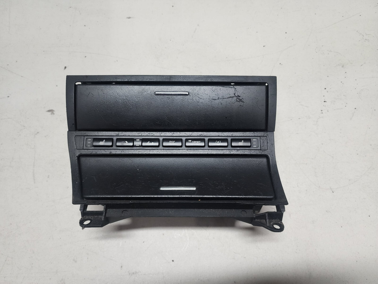 BMW E46 M3 OEM Center Dash Storage Compartment Trim With Controls