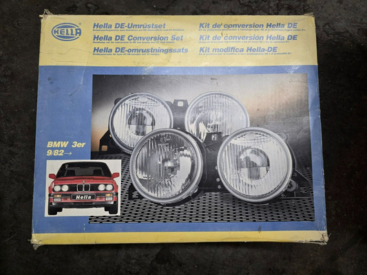 BMW E30 NOS NLA NIB Hella European Ellipsoid Headlights With City Light