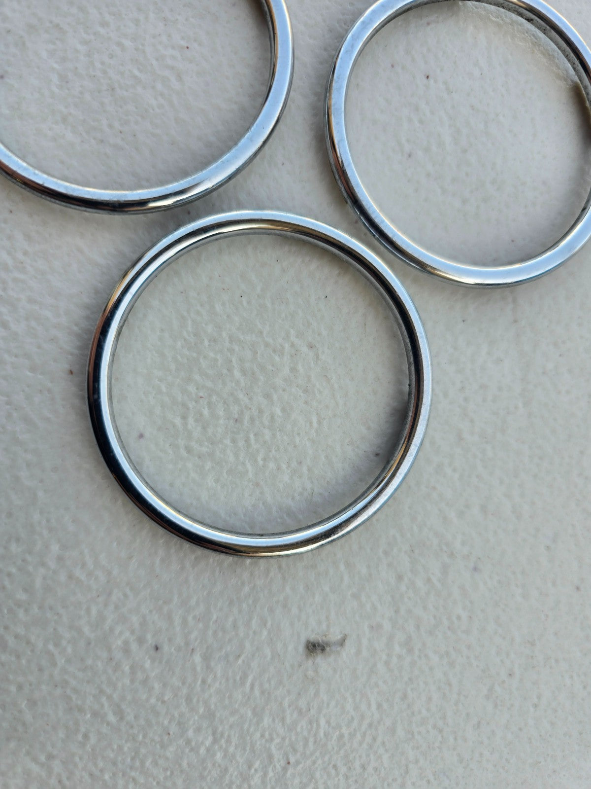 BMW OEM Z3 M Roadster M Coupe Climate Control Chrome Ring *Set of 3* 51162491394