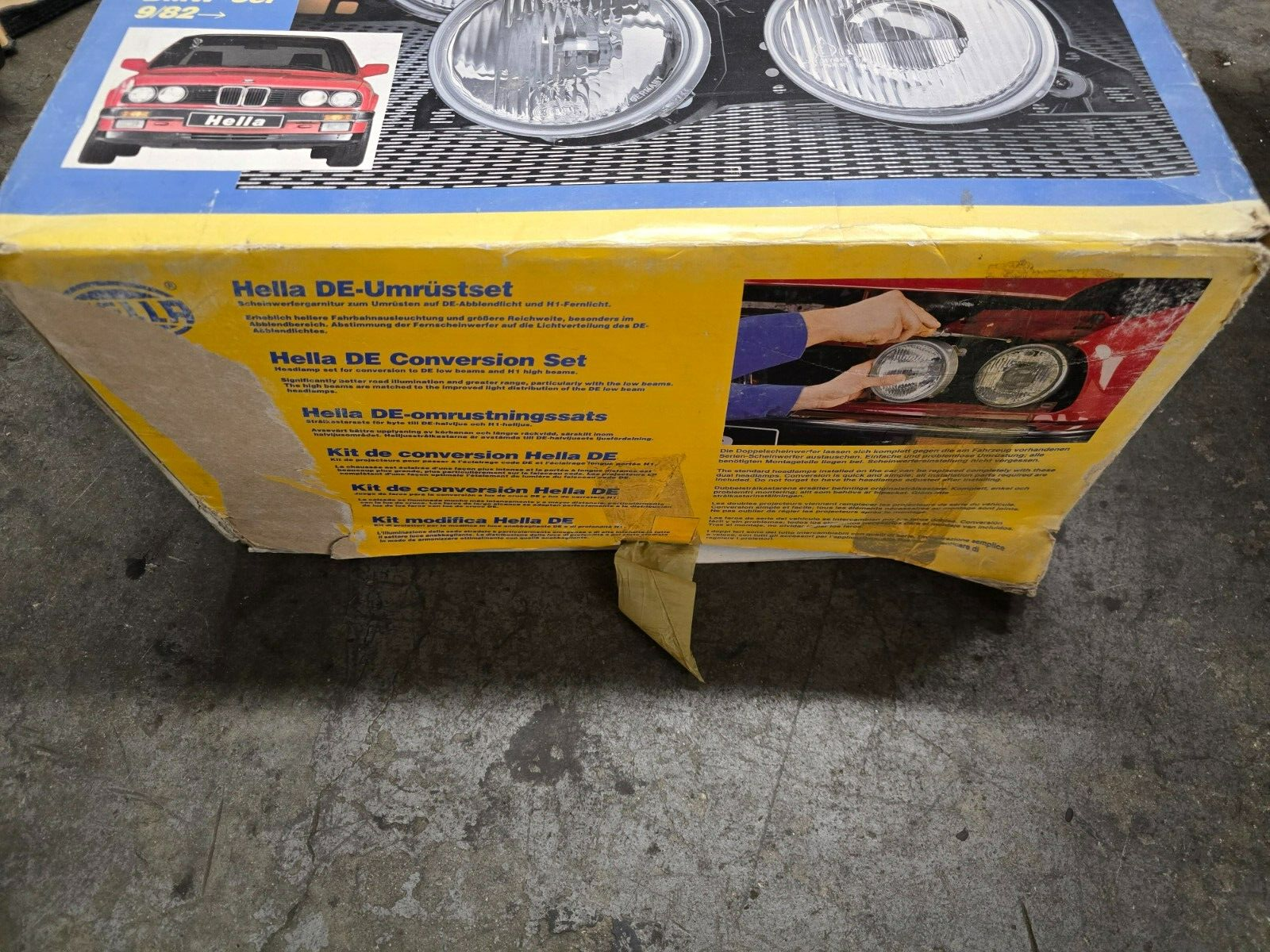 BMW E30 NOS NLA NIB Hella European Ellipsoid Headlights With City Light