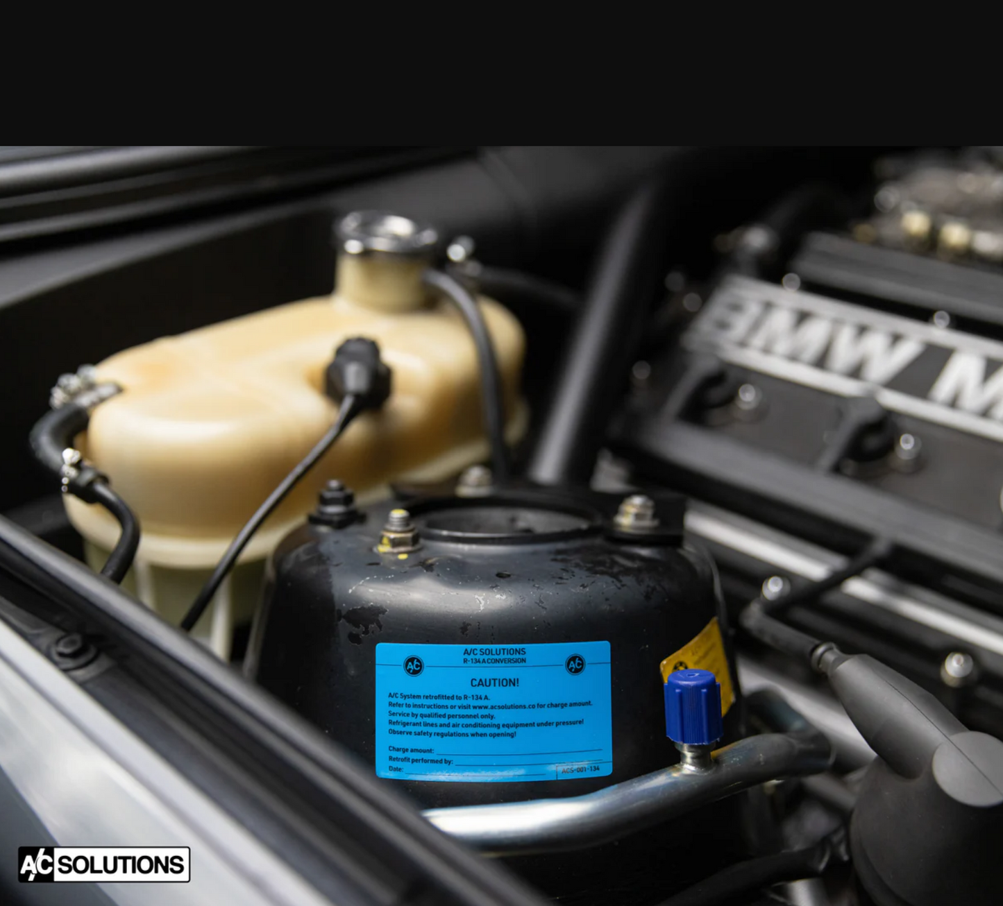 A/C Solutions R134a Retrofit Label