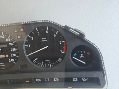 BMW E30 M20B25 2.5L 7k Euro Instrument Cluster *Tested & Fully Working*