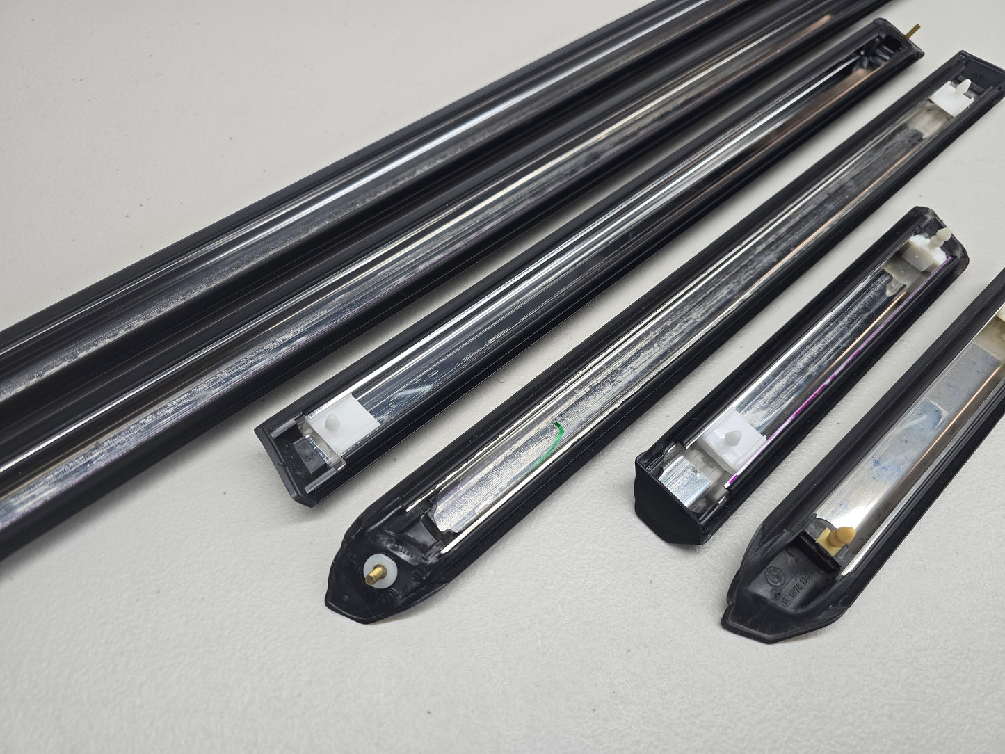 BMW E30 NOS BRAND NEW OEM Early Model Chrome Molding Set