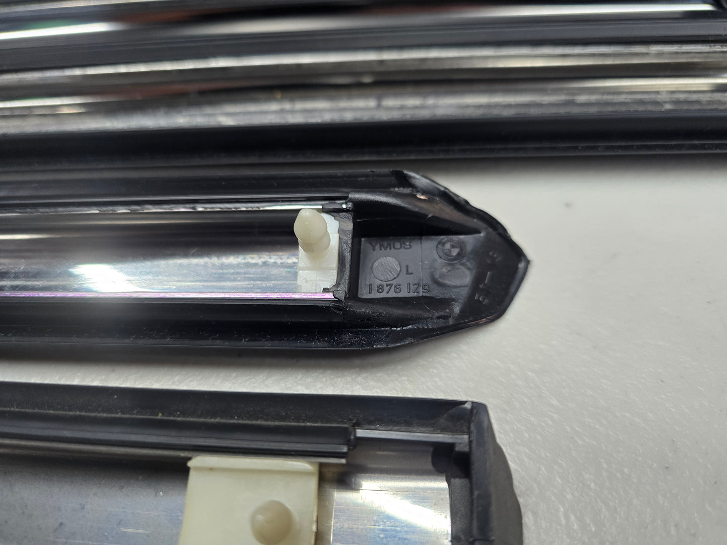 BMW E30 NOS BRAND NEW OEM Early Model Chrome Molding Set