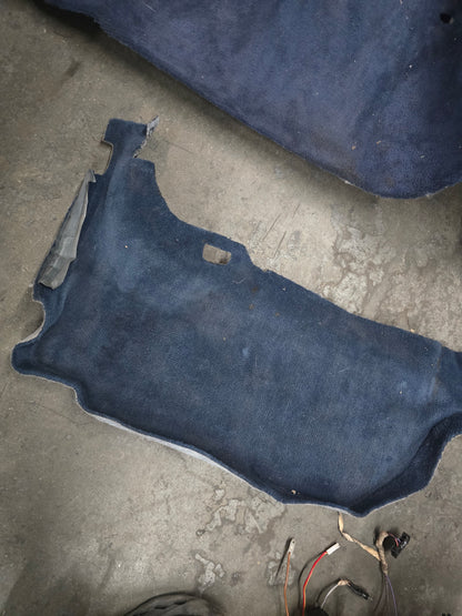 BMW E30 Sedan Pacific Blue Carpet