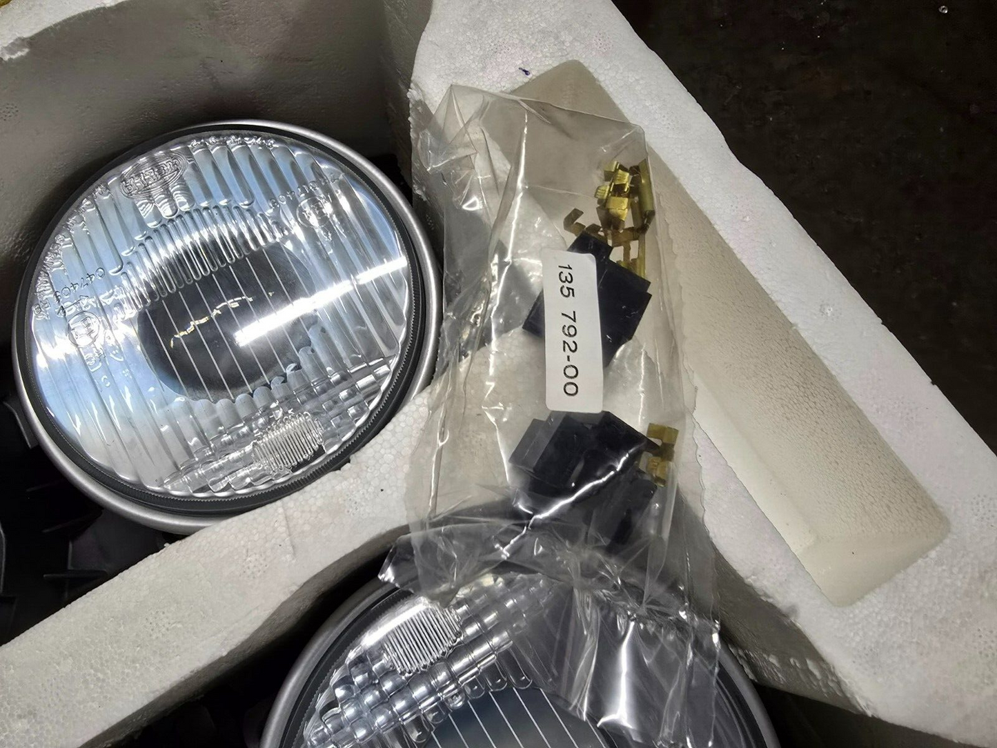 BMW E30 NOS NLA NIB Hella European Ellipsoid Headlights With City Light