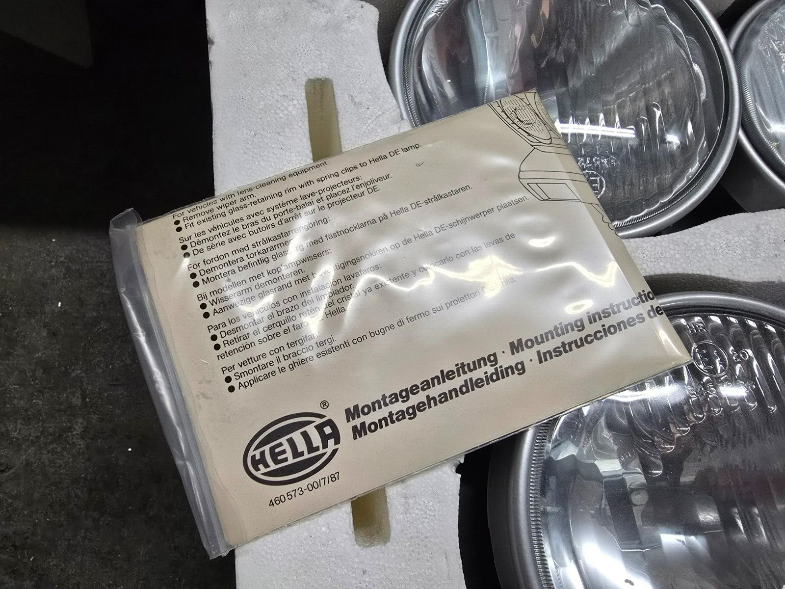 BMW E30 NOS NLA NIB Hella European Ellipsoid Headlights With City Light