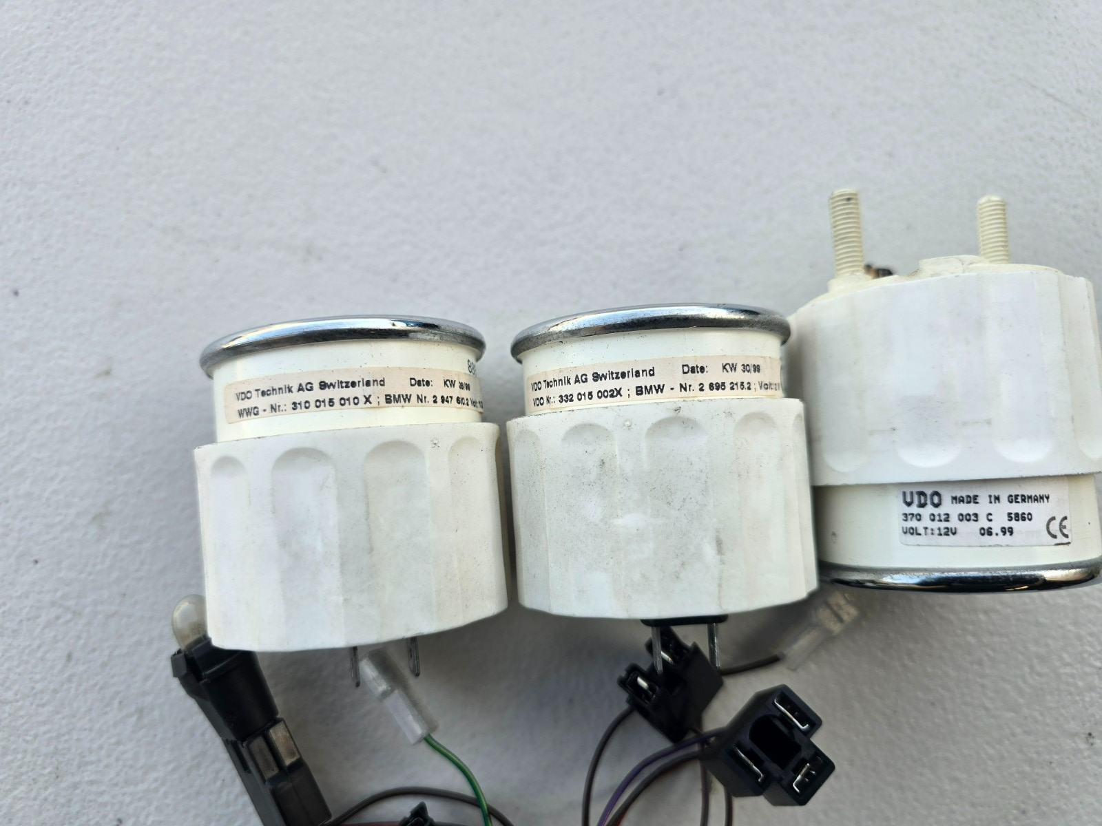 BMW OEM Z3 M Roadster M Coupe S52 Center Console Gauges Set Clock Voltage Oil