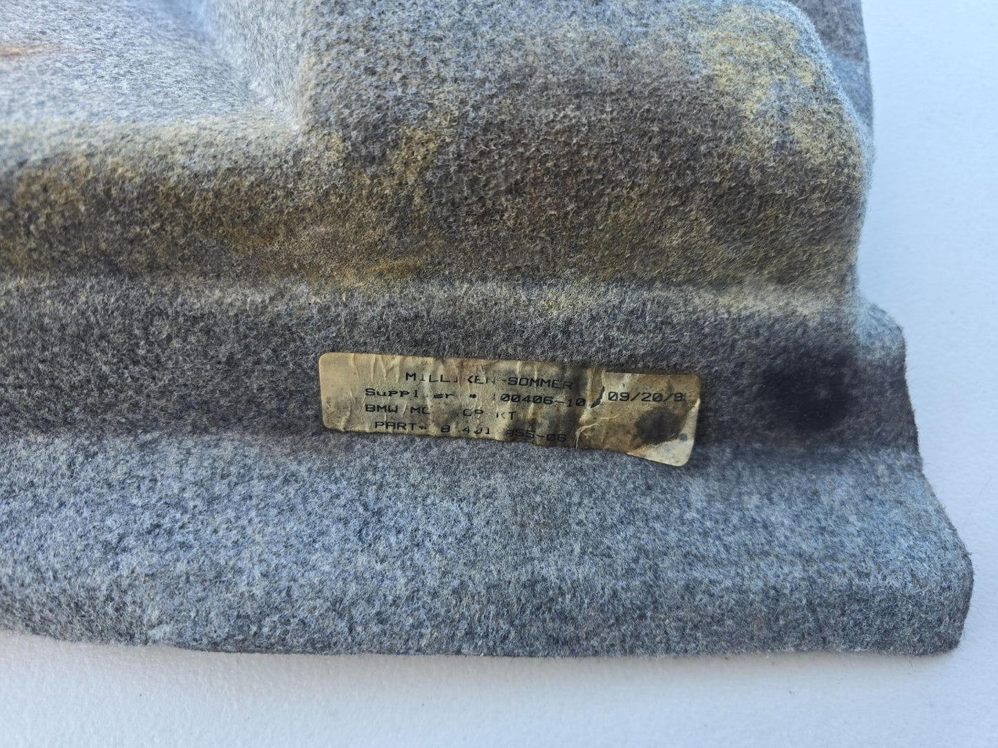 BMW OEM Z3 M Roadster Coupe Left Trunk Carpet 51478399493