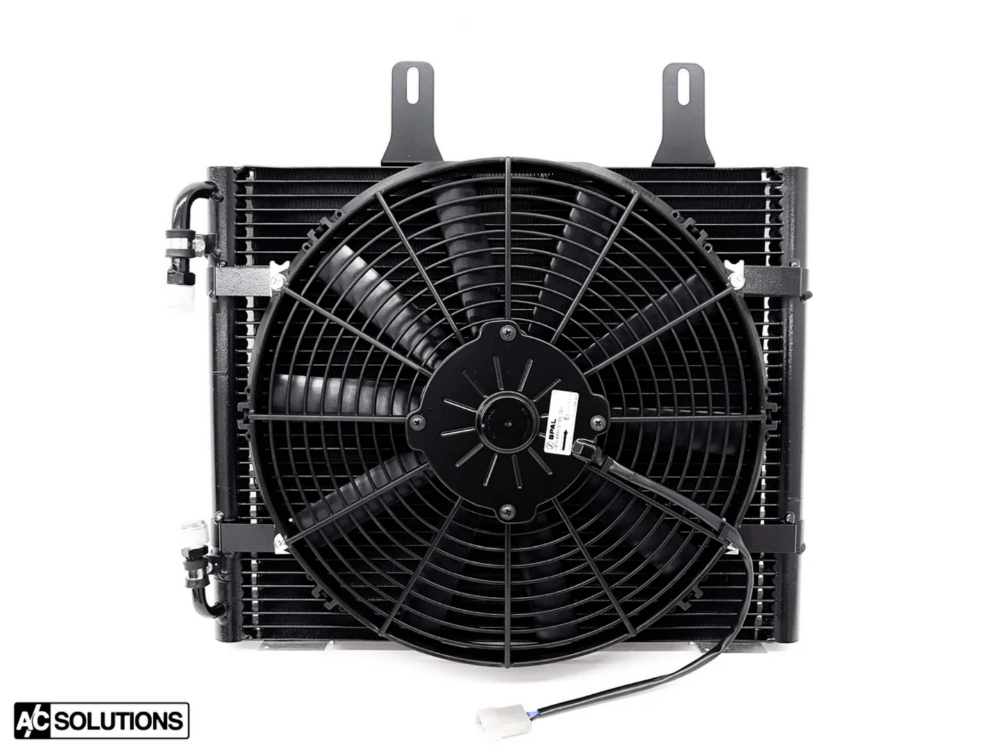 A/C Solutions x CSF E30 Parallel Flow Condenser + 13" SPAL Fan Combo