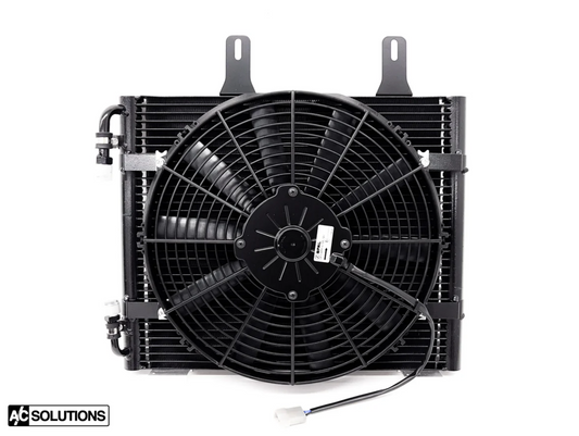 A/C Solutions x CSF E30 Parallel Flow Condenser + 13" SPAL Fan Combo