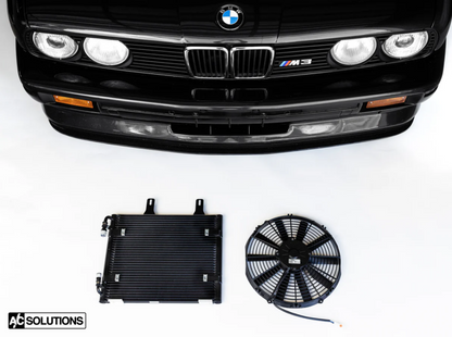 A/C Solutions x CSF E30 Parallel Flow Condenser + 13" SPAL Fan Combo